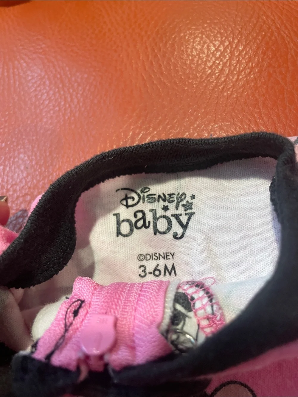 Disney Minnie Mouse 3/6 month One-Piece Footie Set & 18 month Dress bundle